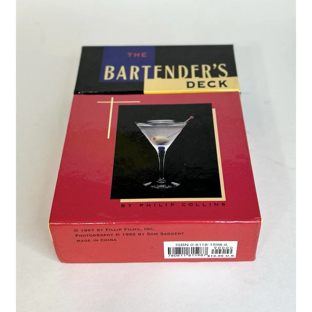 The BARTENDER'S DECK Cocktail Recipe Cards, 1997 by Fillip Films